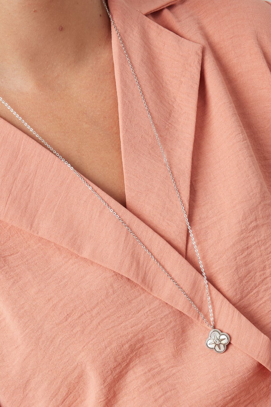 collana con fiore e stella - colore oro h5Immagine3